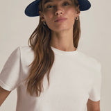 Favorite Daughter Visor with Embroidered Logo in Navy