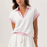 We Are Sundays Lune Top in Coconut Milk