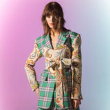 Simona Bonacci Plaid Jacquard Jacket