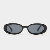 Outta Love Sunglasses in Black Smoke Mono