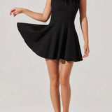 Xaria Mini Dress in Black