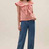 Marietta Crinkle Top in Sorbet