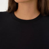 Moa Jersey Crew Neck Tee - Black