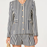 ASTR the Label Danae Striped Blazer