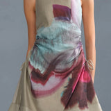 Amur Waverlyn Ruched Mini Dress in Sage Orchid