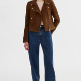 LAMARQUE Donna Suede Biker Jacket