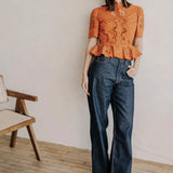 Elizabeth Top in Cinnamon