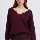 Iona Sweater in Bordeaux