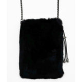 Genuine Rex Rabbit Mobile Crossbody Bag