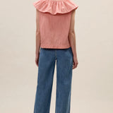Marietta Crinkle Top in Sorbet