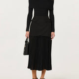 ASTR The Label Lidia Ribbed Off Shoulder Sweater