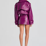 Retrofete Valerie Leather Skirt
