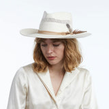 Wyeth Avita Toyo Cowboy Hat in Ivory