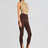 SEROYA Kelsey Stirrup Legging in Slate Brown