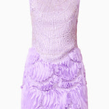 Elliatt Cerise Embellished Mini Dress