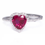 Vitalita Angels Lusso Cuore Ruby Ring 925