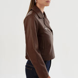 Valeria Leather Biker Jacket