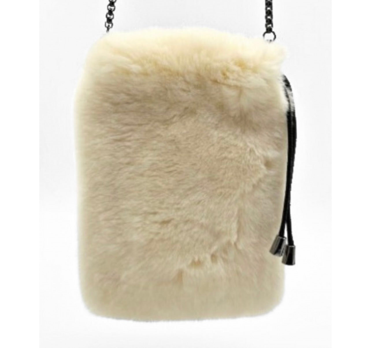 Genuine Rex Rabbit Mobile Crossbody Bag