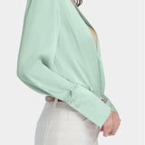 Favorite Daughter The Date Blouse in Light Sage