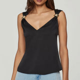 Generation Love Fawn Hammered Blouse