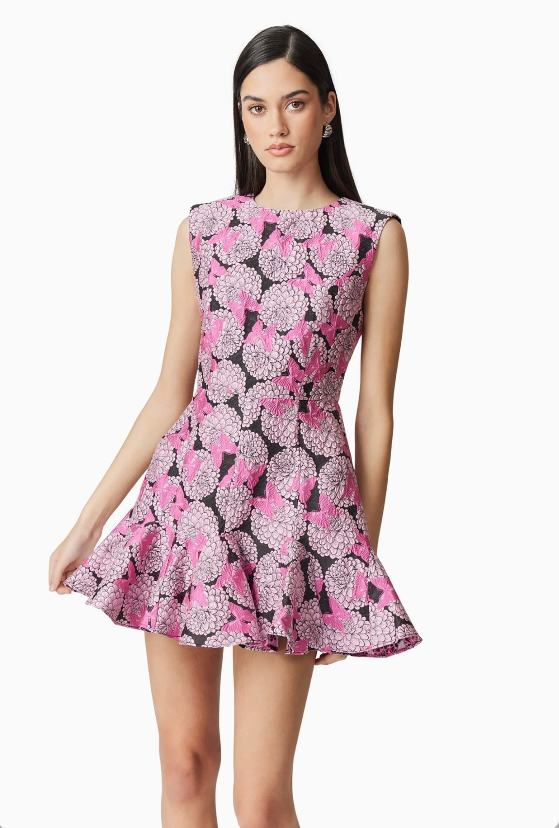 Aimee A-Line Mini Dress in Pink Sierra Deene Aimee A-Line Mini Dress in Pink Sierra Deene