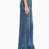 Favorite Daughter Masha Super High Rise Wide Leg in Dillon