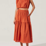 Nalley Eyelet Midi Skirt