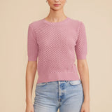 Elise Knit Top - Pink