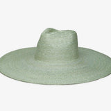 Wyeth Brie Wide Brim Wheat Straw Hat in Sage