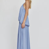 THIRD FORM Dreamt Halter Maxi Dress in Lapis