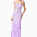 Elliatt Cerise Embellished Gown
