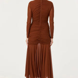 ASTR the Label Yasmine Ruched Long Sleeve Dress