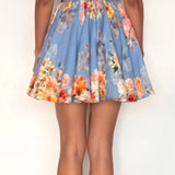Short Dress with Buckle Belt
