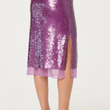 ASTR The Label Shirin Sequin Pencil Skirt