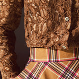 Simona Bonacci Lace Top in Beige Taglia