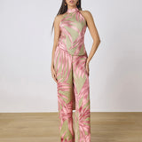 Rococo Sand Fawn Backless Halter Top