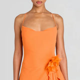 Retrofête Samara Silk Chiffon Dress in Arianzo