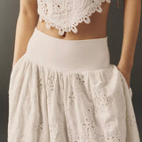 En Saison Analise Eyelet Maxi Skirt