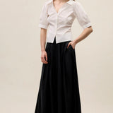 Isla Poplin Shirt in Milk