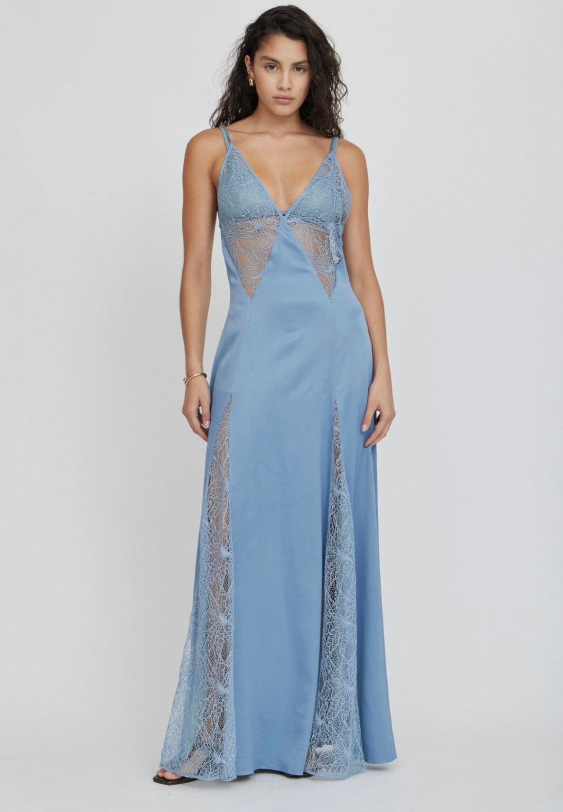 THIRD FORM Inhale Panel Slip Dressi in Tide