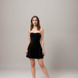 Tube Balloon Dress in Black
