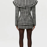 Naked Wardrobe Suiting Houndstooth Mini Skirt