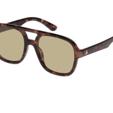 Whirlpool Sunglasses in Dark Tort Khaki Tint