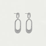 Bleecker Drop Earrings in Silver