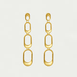 Bleecker Statement Drop Earrings in Gold