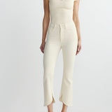 DL1961 Bridget Boot High Rise Instasculpt™ Crop Jeans in Crema Scallop