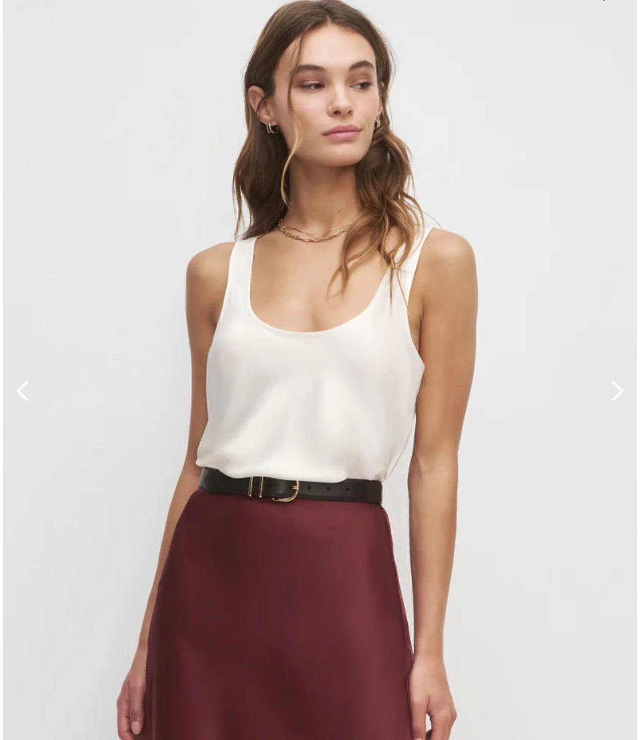 Favorite Daughter The Clean Cut Tank in Ivory