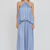 THIRD FORM Dreamt Halter Maxi Dress in Lapis
