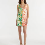 SALONI Alba C Dress in Sunrise Border
