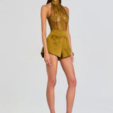 Retrofete Marie Short in Ochre